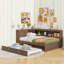 Lit de jour avec couchette en bois-485071064
