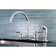 Kingston Brass Concord Two-Handle 4-Hole 8" Centerset Kitchen Faucet with Side Sprayer