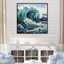 Coastal Waves Of Wonder VI - Nautical & Beach Canvas Print