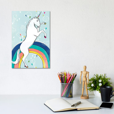 Funky Fun I by June Erica Vess - Wrapped Canvas Gallery-Wrapped Canvas Giclée