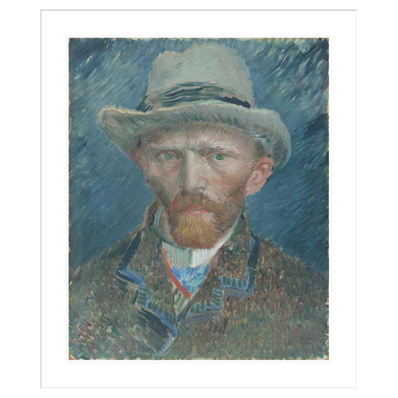 Autoportrait par Vincent van Gogh, impression giclée sur cadre, H 39,72 po x l 33,5 po