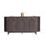 Buffet console Zoko, portes arquées, bois 77 pouces-111934071