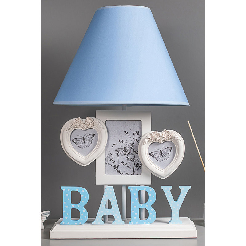 Lampe de table 20 po Ethelen, Bleu, Bleu