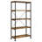 Antique Nutmeg 4-shelf Bookcase