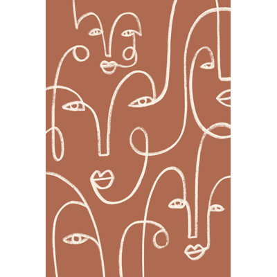 Connected Expressions I by Victoria Barnes - Wrapped Canvas Print