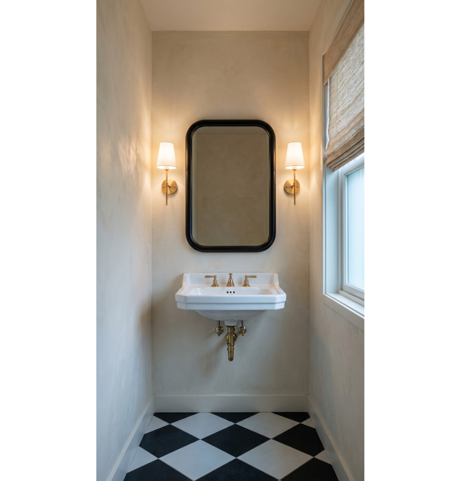 Hampson Rectangle Mirror, 40" x 28", Black