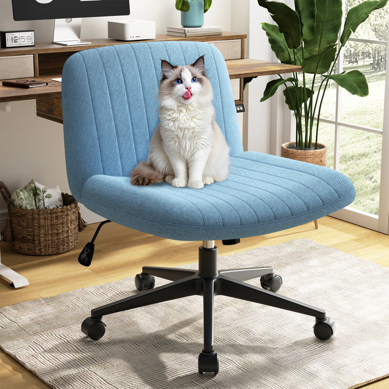 Chaise de bureau Criss-Cross, Bleu