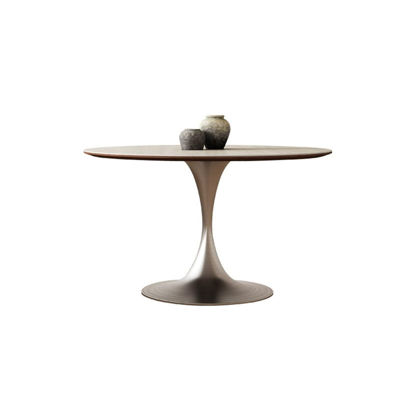 Picture colour Round Sintered Stone Dining table, 29.53"H x 39.37"L x 39.37"W