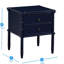 Emmett 2 Drawer Nightstand - Midnight Blue