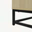 Buffet avec porte en verre de 26,77 po de largeur Danialle-1882178944