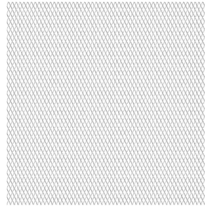 Clôture en fil métallique argenté H 19,7 po x l 19,7 po