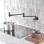 Robinet de cuisine avec robinet pivotant double et robinet mural pour évier de cuisine