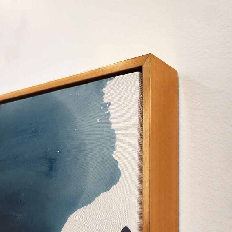 «Omnisciente VI» par Danielle Davis, peinture sur toile à cadre flottant