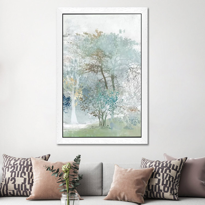 Silent Mystery II by Allison Pearce - Painting on Canvas, 152.5 cm H x 101.5 cm W, White Framed