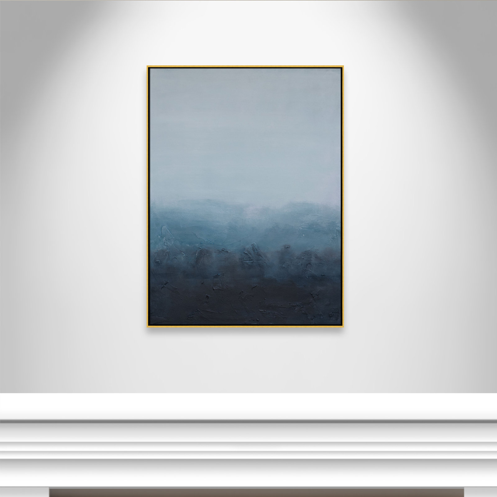 Elemental I Print by S.H. Khan, 37.5'' W x 49.5'' H, Gold Floater