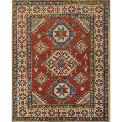 Youngtown One-of-a-Kind 4'5" X 5'6" Wool Area Rug in Red