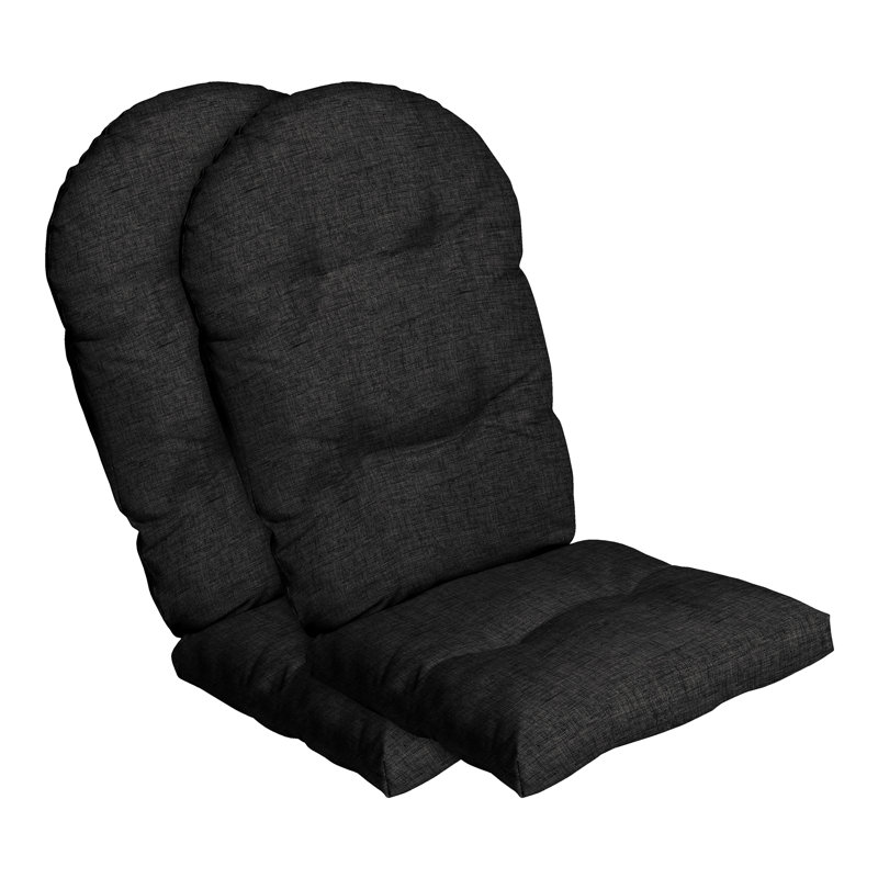 ARDEN Outdoor Seat/Back Cushion, Black Leala