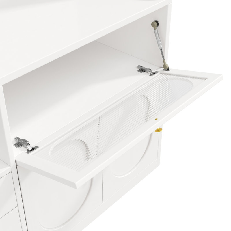 180 cm H Glass Standard Pantry / Tall Cabinet