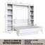 Lit escamotable Easy-Lift en grain de bois avec deux étagères-1060017571-1068038462