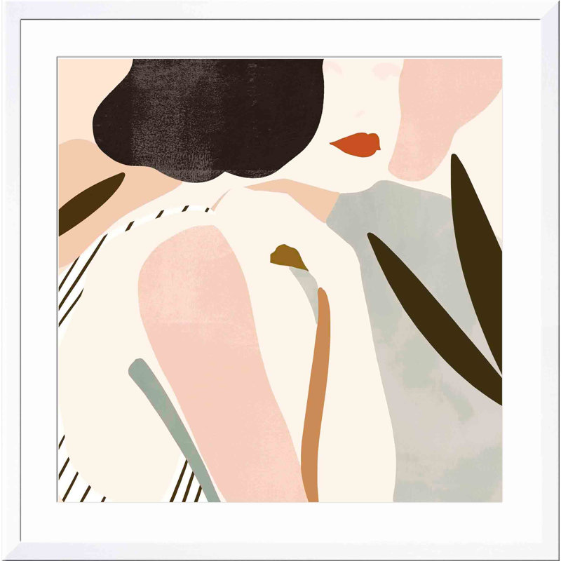 «Trieste Summer I» par Victoria Borges - impression encadrée, Blanc, H 30 po x l 30 po