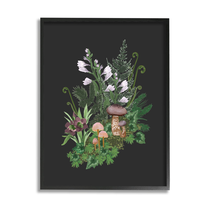 Art de giclée par House Of Rose, Giclée encadrée noir minuit, H 14 po x l 11 po x P 1,5 po