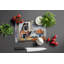 Keeshond Fall Kitchen Pumpkins Glass Cutting Board Large