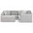 Zyyon 2-Piece Fabric L-Shaped Sectional
