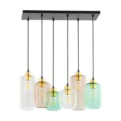 Lampa Wiszaca Bobbye targetony 6xE27