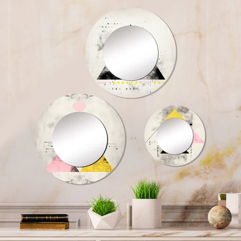 Elexius Metal Round Mirror