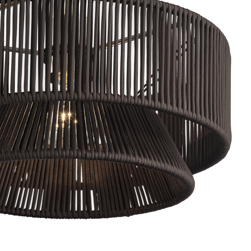 Très grand lustre linéaire en laiton antique à 3 lumières Colas, Laiton antique, Brun
