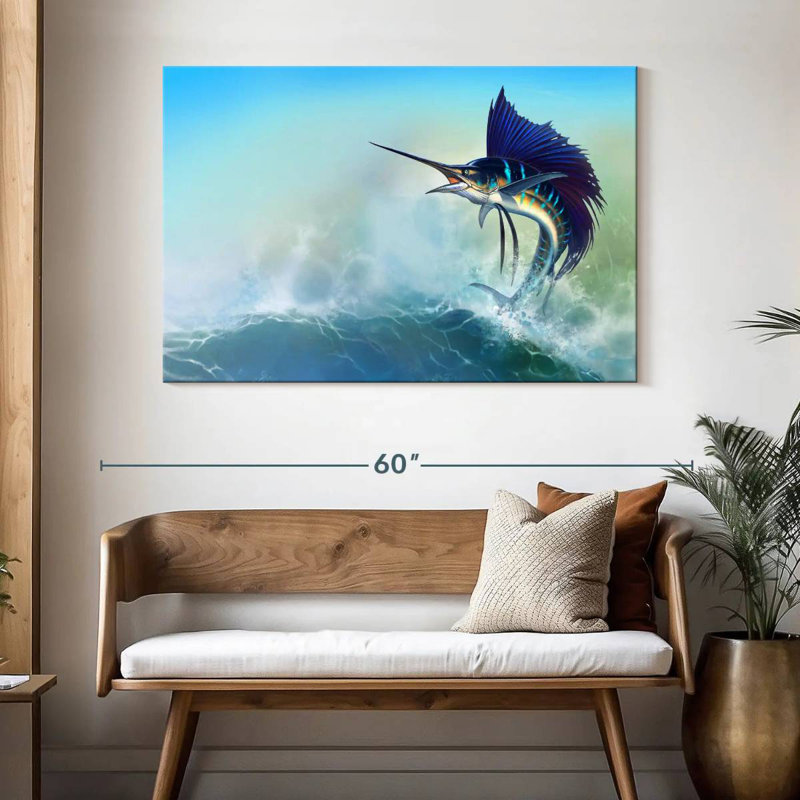Brampt Sailfish Jump, 32" H x 48" W