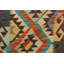 Tapis brun / gris / bleu en laine noué à la main de style sud-ouest de 1 pi 11 po x 3 pi Cedorah