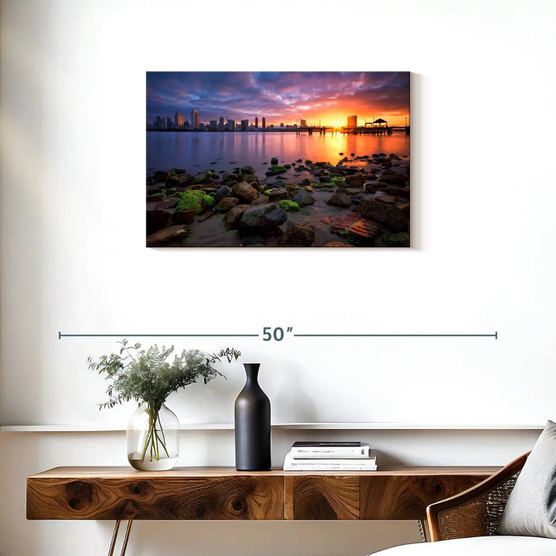 San Diego First Light, 20" H x 30" W