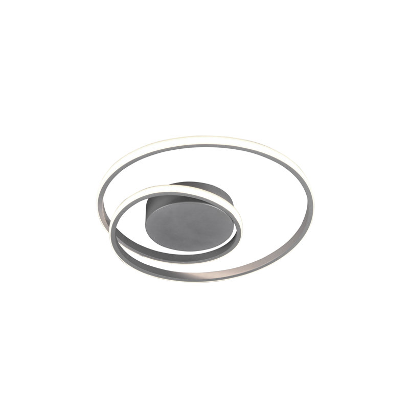 Nezaket 1-Light 39cm LED Integrated Flush Mount, Titanium