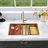 30'' L X 18'' W Double Basin Workstatiom Sink Stainless Stain Undermount Kitchen Sink-110979391