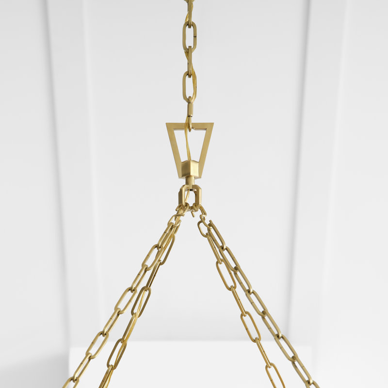 Darlana 12 - Light Wagon Wheel Chandelier, Polished Nickel/Natural Rattan, 32" H x 40" W x 38.75" D
