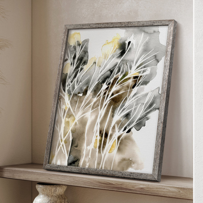 Wispy Weeds I Framed Print - Solid Wood, 30" H x 24" W