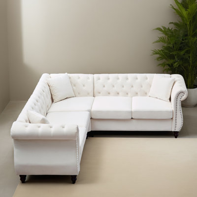 Canapé modulaire en L 83,62 po