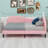 Upholstered Rabbit-Shape Daybed, Sofabed With Rabbit Ear Headboard-1943013545