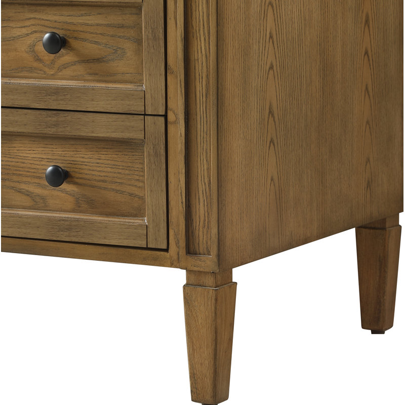 Rivers 60 " W Freestanding Standard Free Standing 1 Single Vanity Bathroom Vanity With Marble Top, Driftwood