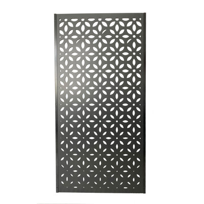 70 in. H x 35 in. W x 0.4 in. D Composite Decorative Privacy Screen Panel w/ C-Channel Kit