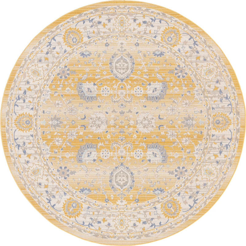Denena Oriental Indoor Rug, Round 7'