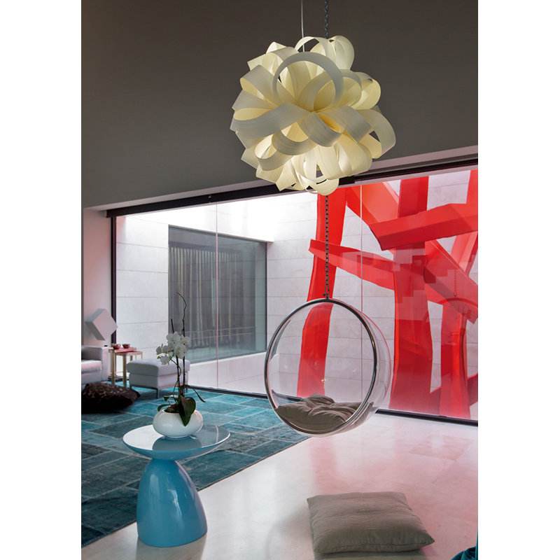 Agatha 1 - Light Pendant, Ivory White, E26 Base