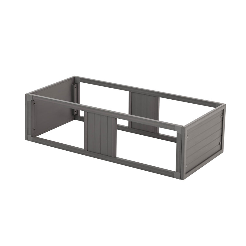 Connecteur pour enclos modulaire empilable Deneishia, Gris, H 12,01 po x l 14,17 po x P 32,68 po