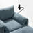 Upholstered Accent Armchair With Storage Ottoman-1890609188
