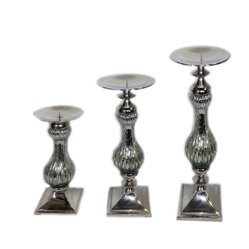 Chandelles en verre/métal