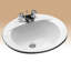 Commercial Vitreous China Oval Drop-In Bathroom Sink with Overflow-1707969-2746323