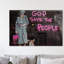 God Save The People by Banksy - Wrapped Canvas Print-319730823