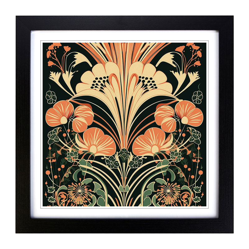 Single Picture Frame Print on Wood, Black