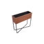 Lit de jardin surélevé rectangulaire en bois d'acacia brun Ondrej avec pieds - 24,25 po x 7 po x 23,5 po